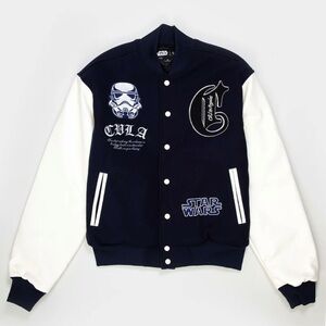 Star Wars navy blue and White Varsity Jacket size S